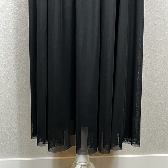 Torrid Flutter Sleeve Midi Dress Womens Plus Size 2 Black Mesh Overlay Fairygoth - Picture 5 of 12